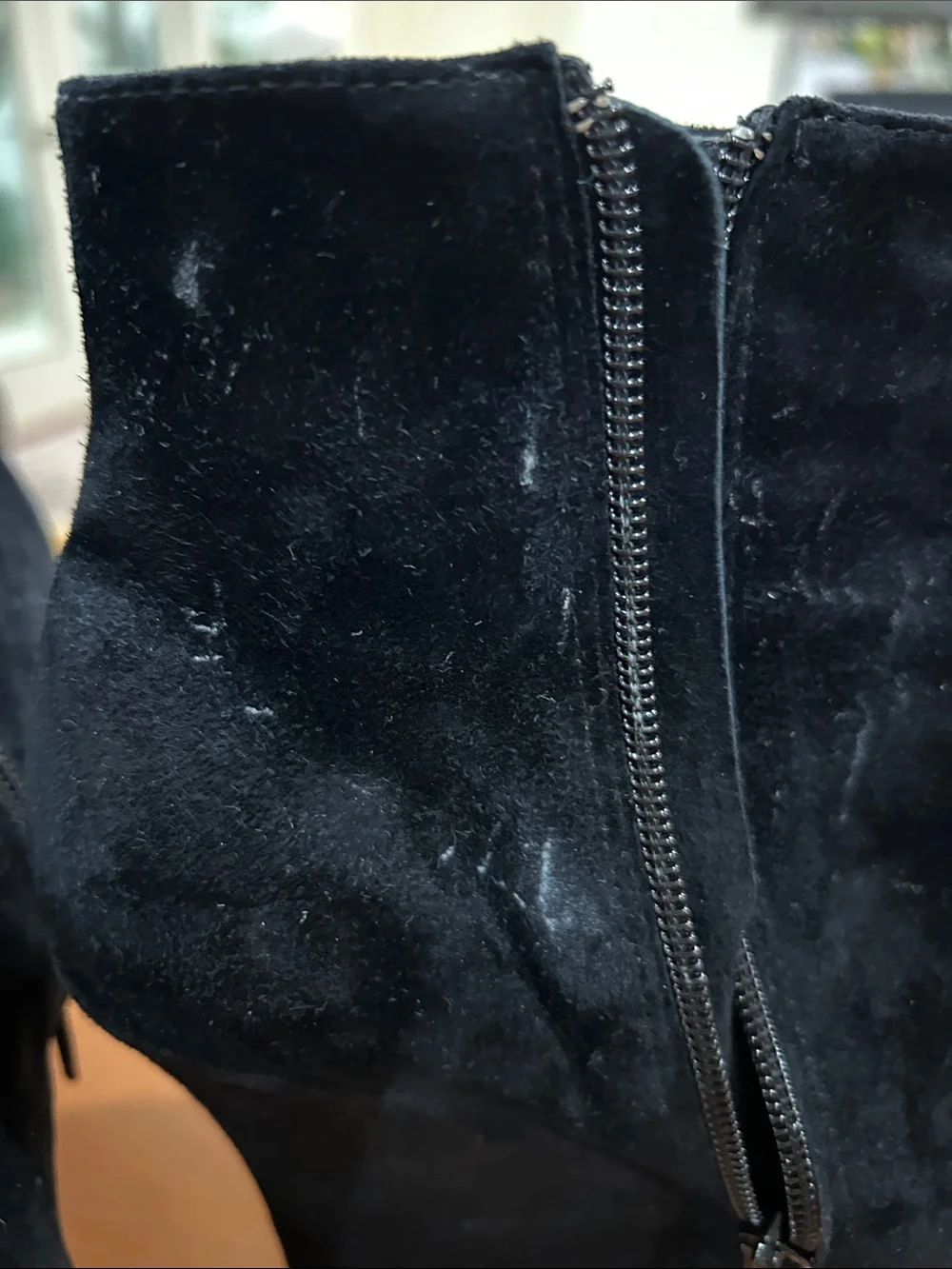 Women's Black Suede Wedge Ankle Boots - Classic Elevation